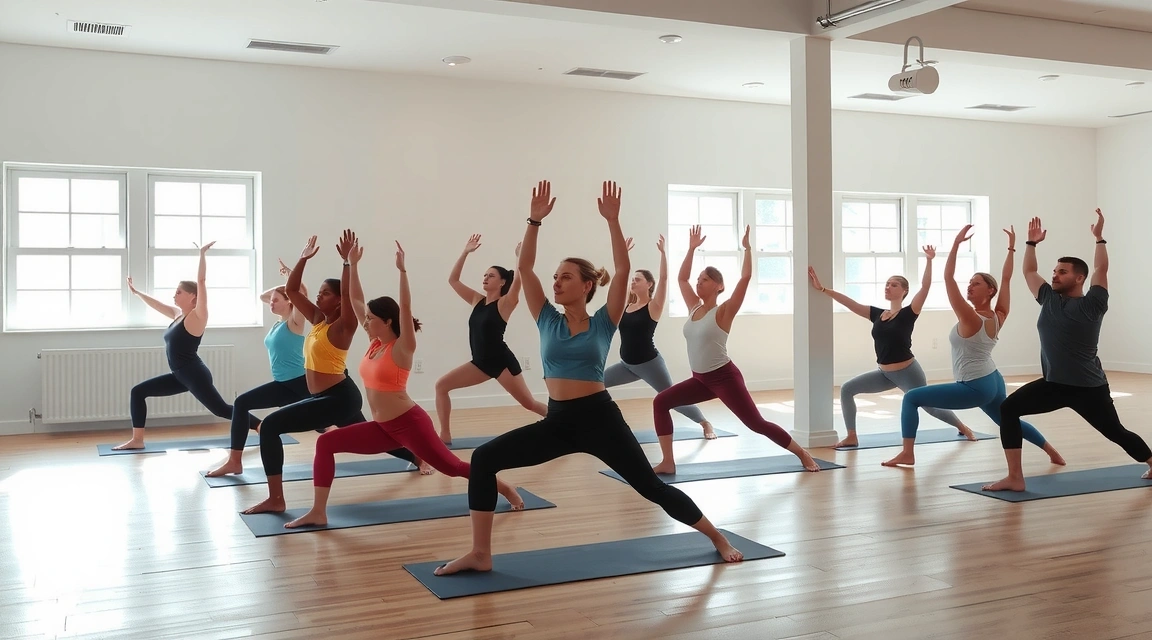 Group practicing Vinyasa Flow